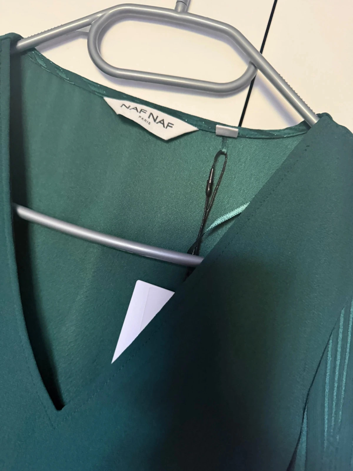 Naf Naf groen wijd vallende jurk, nieuw met label - M.34) – photo 4